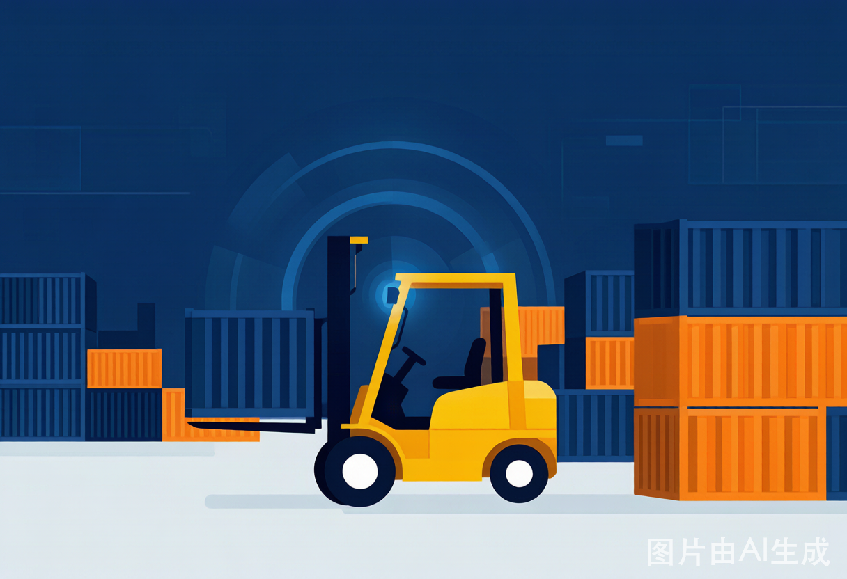 Port Yard Forklift Warning